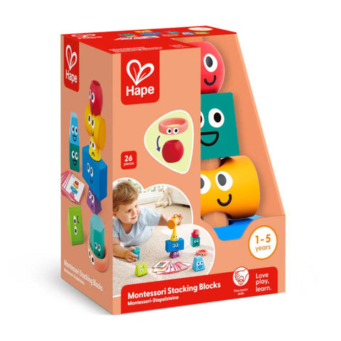 Hape Montessori Stacking Blocks – Early Learning & Cognitive Skills | KidzInc Australia