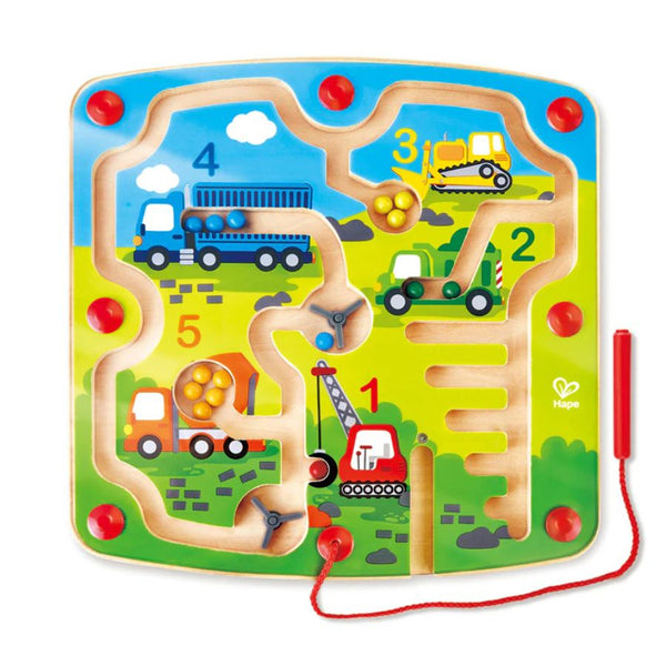 Hape Construction & Number Maze – Early Learning Magnetic Game | KidzInc Australia 3