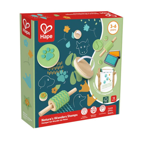 Hape Nature’s Wonders Stamps – Creative Kids Art Set 3 to 6 Years | KidzInc Australia