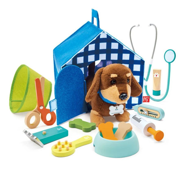 Hape Puppy Care Clinic Vet Set | Toy Vet Kit | Ages 3+ | KidzInc Australia 3