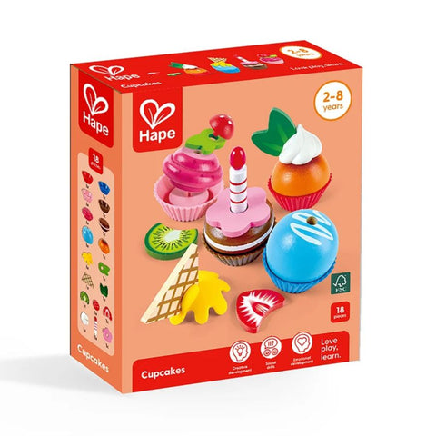 Hape Cupcakes Playset | Pretend Play Baking Set | Ages 2+ | KidzInc Australia