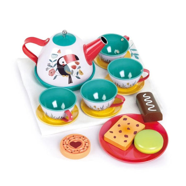 Hape Tea Time Playset | Kids Pretend Play Tea Set | KidzInc Toy Store 3