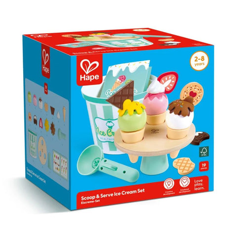 Hape Scoop and Serve Ice Cream Set | Pretend Play | Ages 2+ | KidzInc Australia