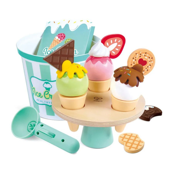 Hape Scoop and Serve Ice Cream Set | Pretend Play | Ages 2+ | KidzInc Australia 3