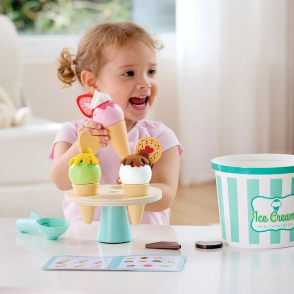 Hape Scoop and Serve Ice Cream Set | Pretend Play | Ages 2+ | KidzInc Australia 2