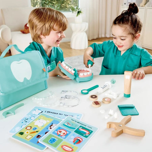 Hape Super Smile Dental Clinic Set | Toy Dentist Kit for 3 Years + | KidzInc Australia 2