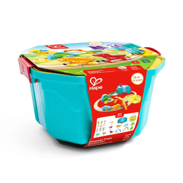 Hape Dinosaur Train Bucket Set – Interactive Wooden Railway Toy | KidzInc Australia 2