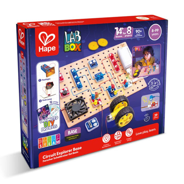 Hape LabBox Circuit Explorer Base Kit – Hands-On STEAM Electronics Kit | KidzInc Australia