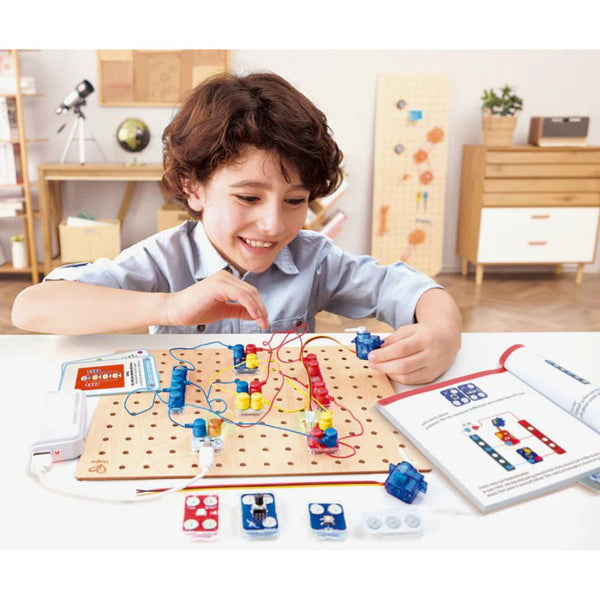 Hape LabBox Circuit Explorer Boost – Advanced STEAM Electronics Kit | KidzInc Australia 2