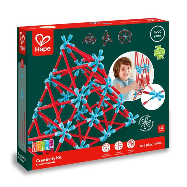 Hape Flexistix Creativity Kit | Bamboo Building Set | 4 Years + | KidzInc Australia