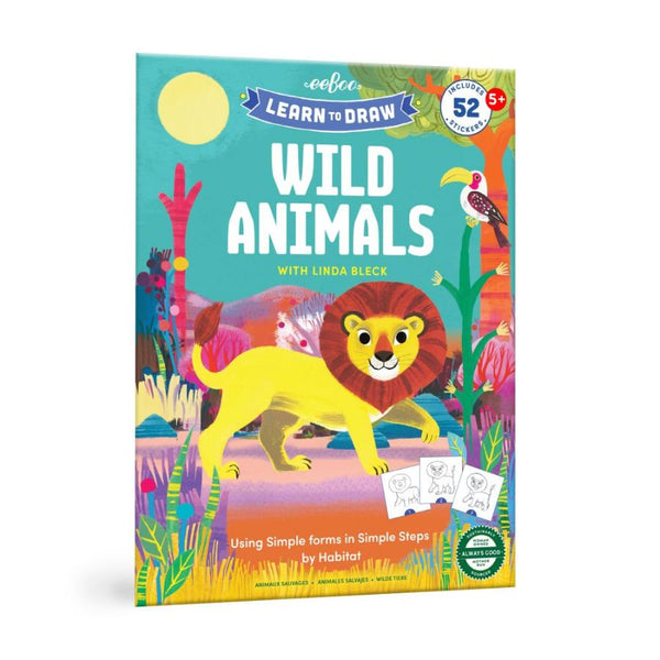 eeBoo Learn to Draw Wild Animals – Step-by-Step Drawing for Kids | KidzInc Australia