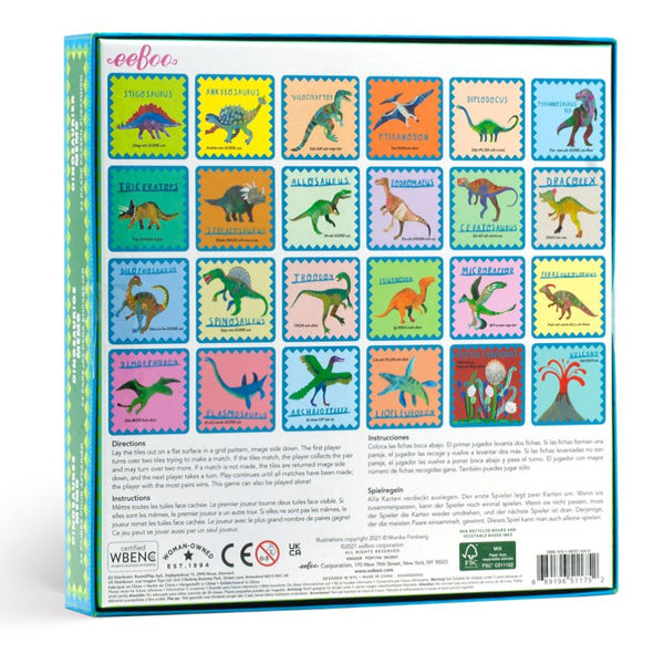 eeBoo Shiny Dinosaur Memory & Match Game | KidzInc Australia 3