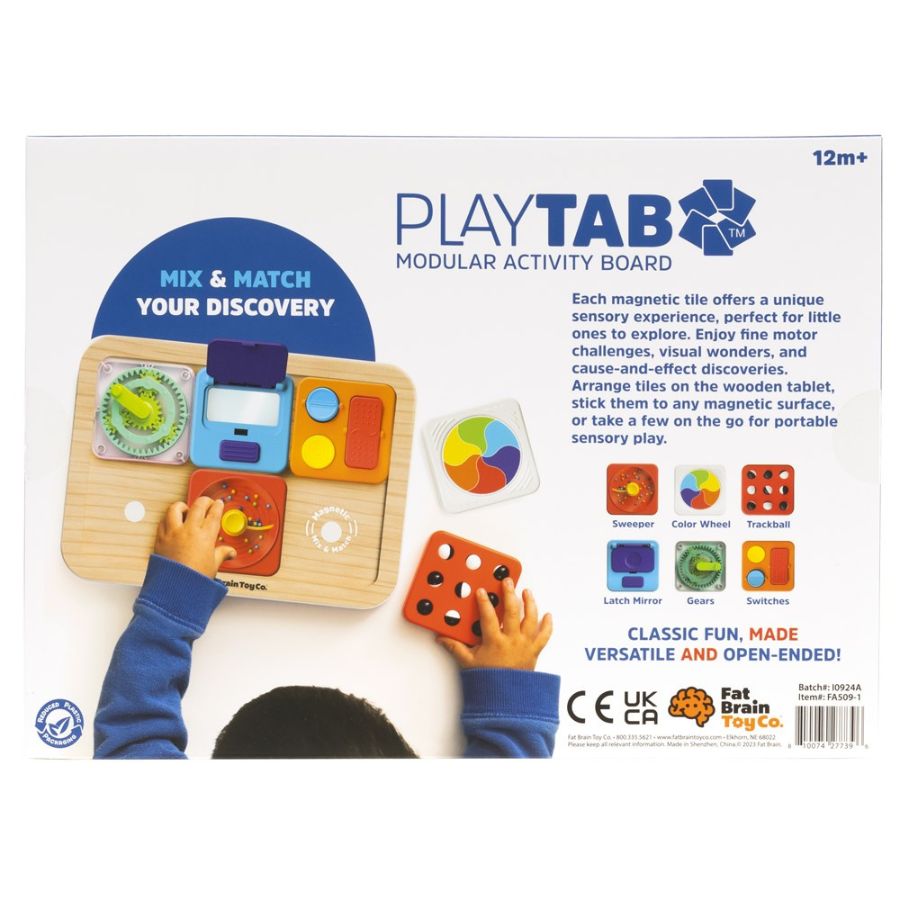 Board Brain Modular Fat Brain Toy Co Playtab Essentials Modular Activity Board | KIdzInc