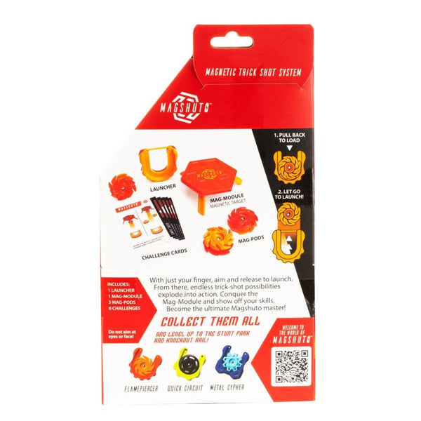 Fat Brain Toy Co Magshuto Mag-Kit Flamepiercer | Trick Shot Game | KidzInc Australia 4