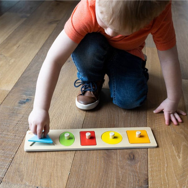 Fat Brain Toys Let's Learn Shapes! Wooden Puzzle | KidzInc Australia 2
