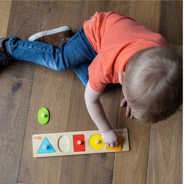 Fat Brain Toys Let's Learn Shapes! Wooden Puzzle | KidzInc Australia 3