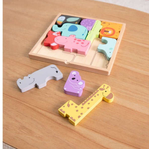 Fat Brain Toys Animal Block Puzzle | Wooden Toys | KidzInc Australia 2