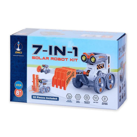 Johnco 7 in 1 Solar Robot Kit | Solar STEM Kit | Ages 8+ | KidzInc Australia