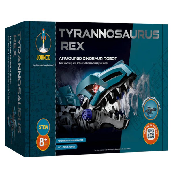 Johnco Tyrannosaurus Rex Armoured Dinosaur Robot | STEM Toys | KidzInc Australia