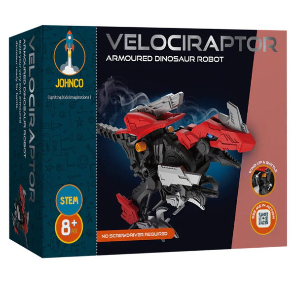 Johnco Velociraptor Armoured Dinosaur Robot | Robotic Toys | KidzInc Australia