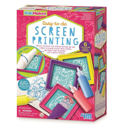 4M KidzMaker: Easy-To-Do Screen Printing | Arts & Crafts | KidzInc Australia