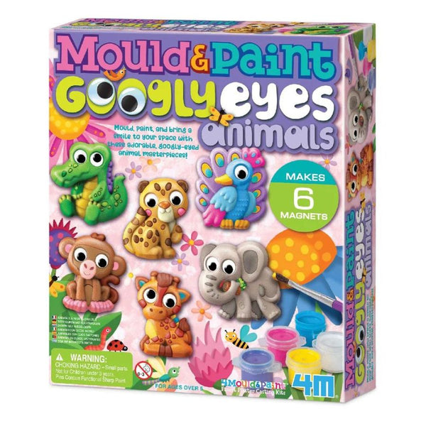 4M Mould & Paint Googly Eyes Animals |Arts & Crafts for Kids | KidzInc Australia