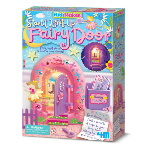 4M KidzMaker Starlit Fairy Door Light-Up Craft Kit | KidzInc Australia
