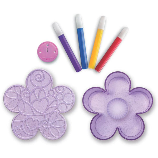 4M KidzMaker Colour Lit Flower Lamp DIY Craft Kit for Kids | KidzInc Australia 3