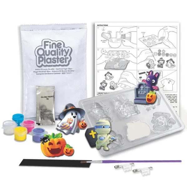 4M Mould & Paint 3D Halloween | Glow Craft Kit | Ages 5+ | KidzInc Australia 3