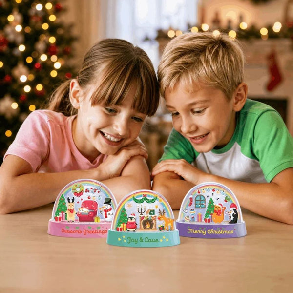 4M Glitter Snow Domes Christmas Craft Kit | Ages 5+ | KidzInc Australia 2