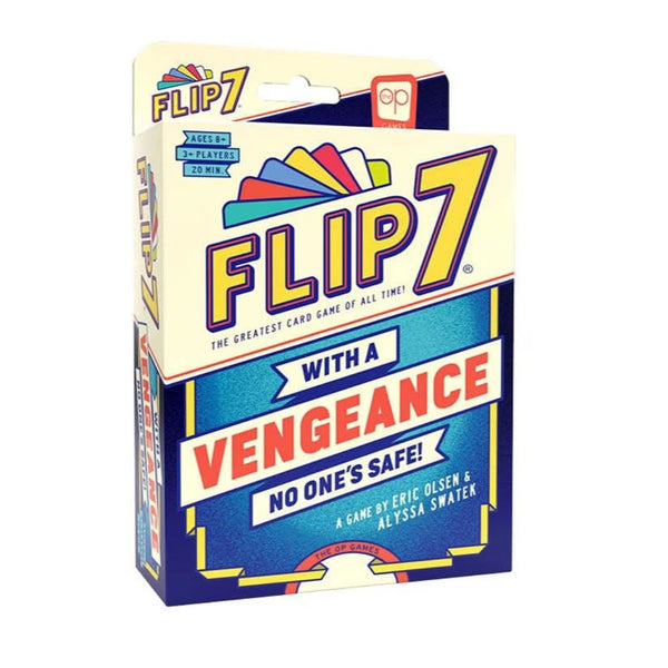 The OP Games Flip 7 With A Vengeance Card Game – Strategy & Luck | KidzInc Australia