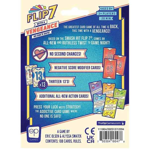 The OP Games Flip 7 With A Vengeance Card Game – Strategy & Luck | KidzInc Australia 2