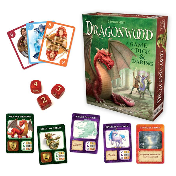 Gamewright Dragonwood: A Game of Dice & Daring|Strategy Game | KidzInc Australia