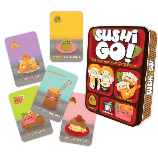 Sushi Go! Card Game by Gamewright | Fast-Paced Family Fun in a Tin | KidzInc Australia 2