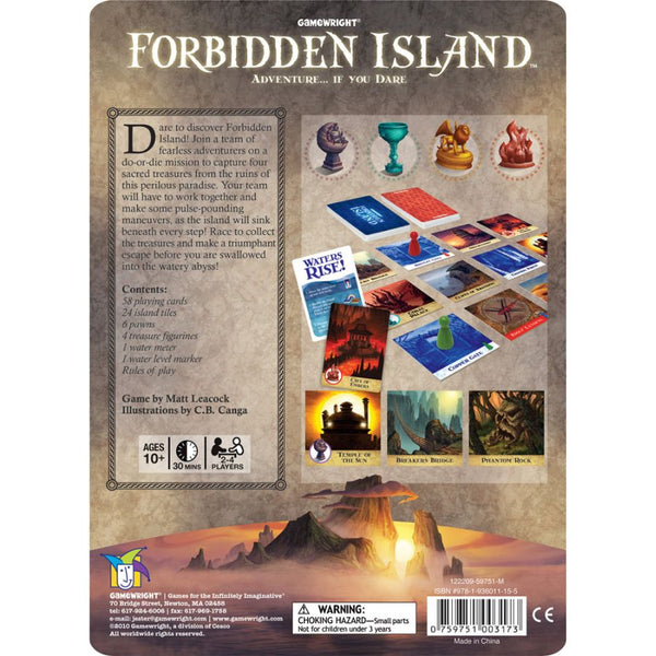 Gamewright Forbidden Island Tin Board Game | KidzInc Australia 2