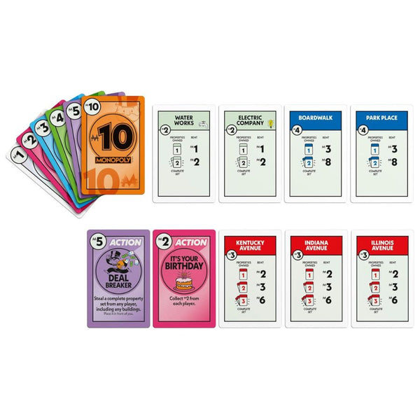 Monopoly Deal Card Game in Collectible Tin – Fun Family Strategy Fun | KidzInc Australia 2