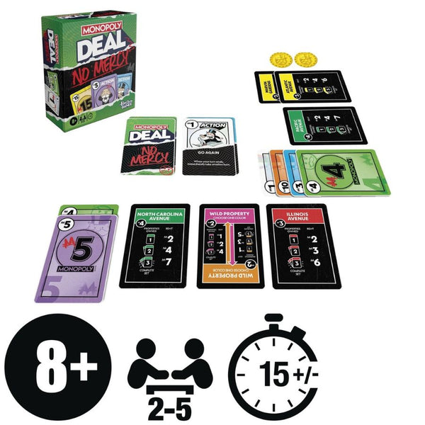 Monopoly Deal No Mercy Card Game – Fast & Ruthless Fun | KidzInc Australia 2