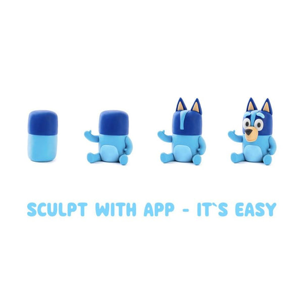 Hey Clay - Bluey single character (5 cans) Air-Dry Modelling Clay