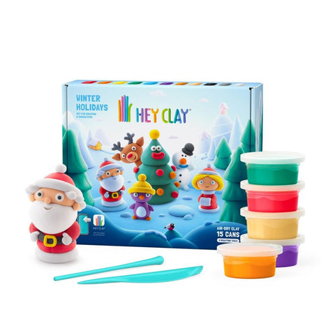 Hey Clay Winter Holidays Set | Christmas Clay Craft Fun | KidzInc Australia