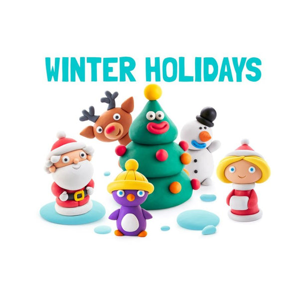 Hey Clay Winter Holidays Set | Christmas Clay Craft Fun | KidzInc Australia 8