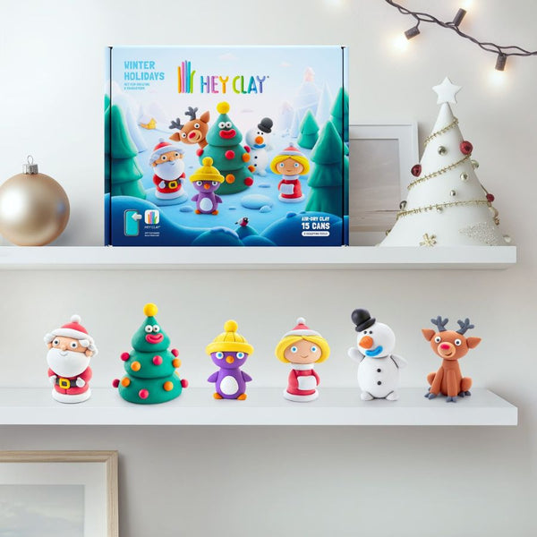 Hey Clay Winter Holidays Set | Christmas Clay Craft Fun | KidzInc Australia 2