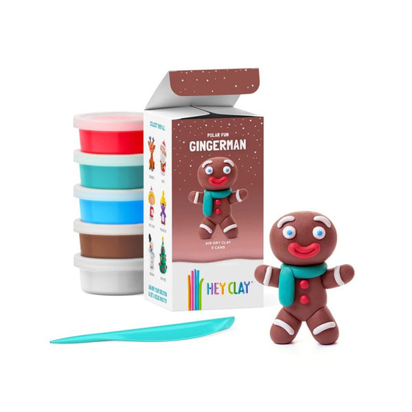 Hey Clay Holiday Characters Gingerman | Winter Christmas Clay Fun for Kids | KidzInc Australia