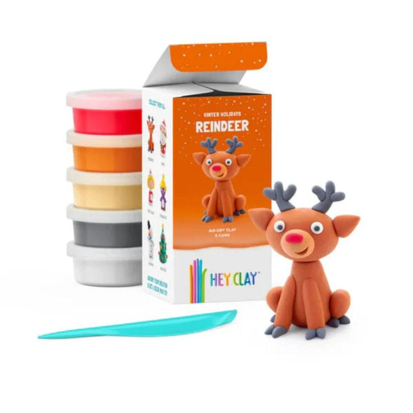 Hey Clay Holiday Characters Reindeer | Winter Christmas Clay Fun for Kids | KidzInc Australia