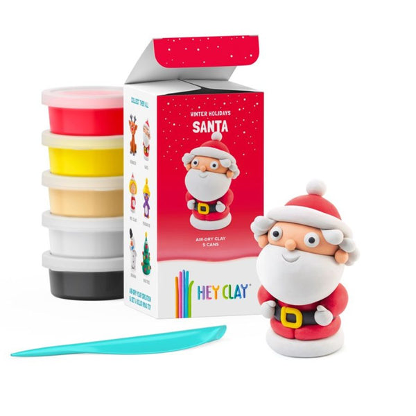 Hey Clay Holiday Characters Santa | Winter Christmas Clay Fun for Kids | KidzInc Australia