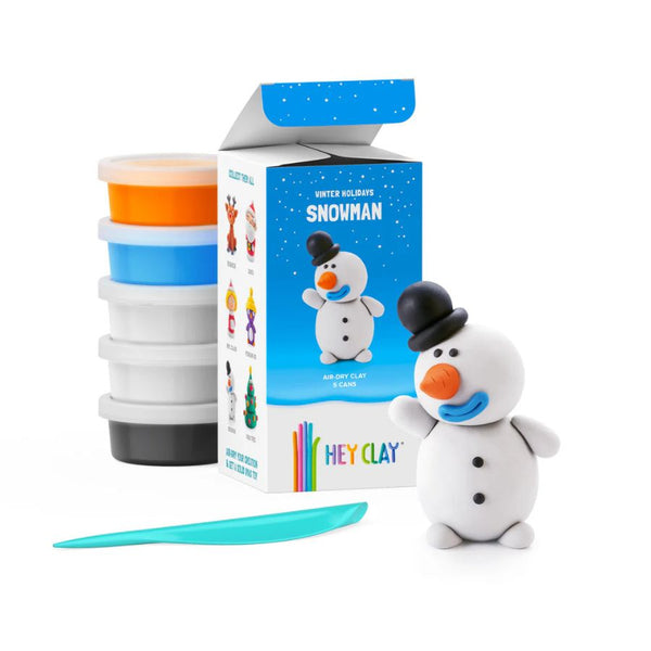 Hey Clay Holiday Characters Snowman | Winter Christmas Clay Fun for Kids | KidzInc Australia