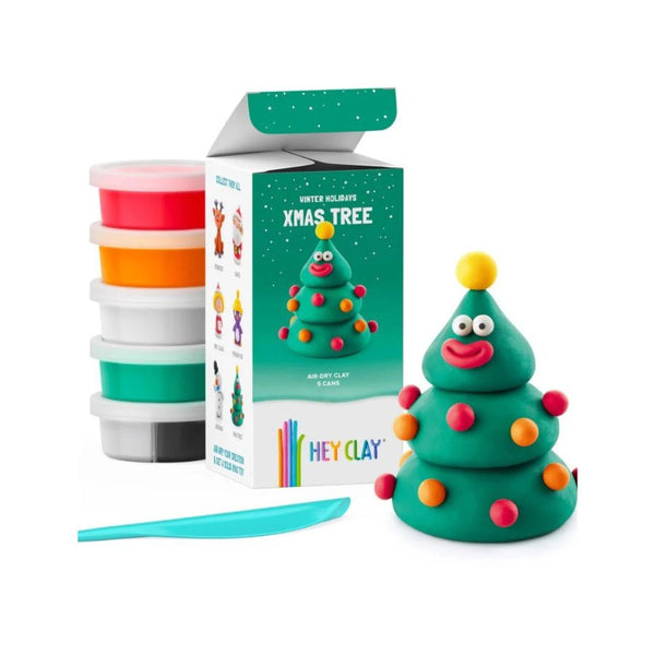 Hey Clay Holiday Characters Xmas Tree | Winter Christmas Clay Fun for Kids | KidzInc Australia