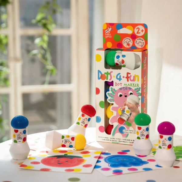 Haku Yoka Dots 4 Fun Dot Markers | Toddler Art | Ages 2 Years + | KidzInc Australia 2