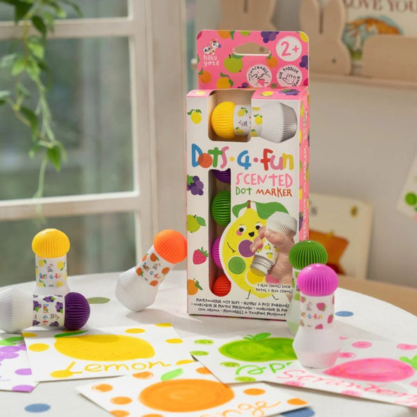 Haku Yoka Scented Dot Markers | Dots 4 Fun | Toddler Art 2+ | KidzInc Australia