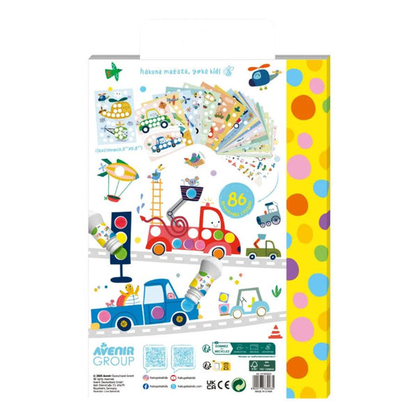 Haku Yoka Dots 4 Fun Colouring Book Transportation | Ages 2 Years + | KidzInc Australia 2