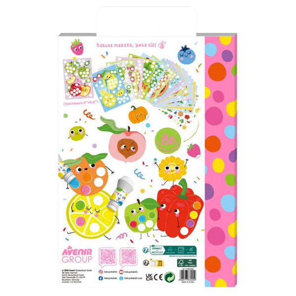 Haku Yoka Dots 4 Fun Colouring Book Food Party | Ages 2 Years + | KidzInc Australia 2